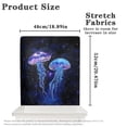 thumbnail image 6 of TSOVTHRID Jellyfish Galaxy Print Kitchen Chair Back Cover Chair Slipcovers Removable Chair Cover for Dining Room Wedding Party Decor Soft Dining Chair Protector, Set of 4, 6 of 7