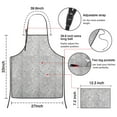 thumbnail image 7 of Gray Christmas Snowman Pattern Apron-Garden Aprons for Women with Pockets-Cotton Linen Waterproof Kitchen Cooking Gardening Aprons Adjustable for Kitchen,Cooking,BBQ and Salon 33"x27", 7 of 7