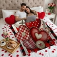 thumbnail image 5 of Kugisaki Valentine's Day Decoration Home Valentine's Day Throw Blanket Lightweight Ultra Soft Flannel Blanket Warm Cosy Fuzzy Throw Blanket for Sofa and Bed 27.5x39.3in, 5 of 6