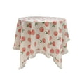 thumbnail image 6 of Round Tassel Lace Tablecloth - Fruit & Floral Print Decorative Table Cover, Soft Polyester Fabric Easy to Clean for Home Kitchen, Bedroom, Dining Room, Tea Parties & Holiday Gatherings, 35*35in, C, 6 of 7
