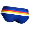 thumbnail image 4 of Men's Striped Swim Briefs Quick Dry Swimsuit Bathing Suit, 4 of 15