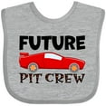 thumbnail image 3 of Inktastic Future Pit Crew Red Race Car Boys or Girls Baby Bib, 3 of 4