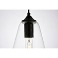 thumbnail image 4 of Placido Collection Pendant D5.9 H14.2 Lt:1 Black and Clear Finish, 4 of 5
