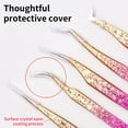 thumbnail image 4 of 3 Pcs Nails Art Tweezers Straight Curved Tip Tweezers Metal Eyelash Extension Tweezers for Nails Art Jewelry Making, 4 of 8