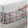 thumbnail image 2 of Fashion Bed Skirt, Colorful Female Shoes in Different Styles Classic and Sportive Ballerinas Print, Elastic Bedskirt Dust Ruffle Wrap Around for Bedding Decor, 4 Sizes, Multicolor, by Ambesonne, 2 of 2