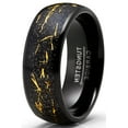 thumbnail image 2 of Metal Masters Mens Tungsten Wedding Band Star Dust Black Engagement Ring Metal Shavings 8mm, 2 of 5