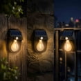 thumbnail image 5 of Gumesh Solar Wall Lights Outdoor, Dusk to Dawn Porch Lights Fixture, Waterproof Exterior Lighting with Clear Panel for Patio Entryway Front Door, Solar Wall Lantern Motion Sensor, 5 of 6