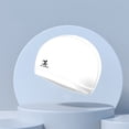 thumbnail image 3 of Swimming Hat Ear Protection Coating High Elasticity Swimming Sports Bathing Caps, 3 of 5