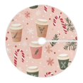 thumbnail image 6 of Yayeee Christmas Tree Skirt 47 inches for Xmas Tree Holiday Party Decoration, Hand Drawn Cups, 6 of 6