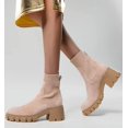 thumbnail image 2 of Bottes Chelsea à Bout Rond Couleur Unie pour Femmes Filles, 2 of 6