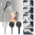 thumbnail image 5 of Universal Removable Filtering Showerhead With Handheld Built In Power Wash,High Pressure Showerhead Filter for Hard Water,Adjustable Angle Shower Head Water Softener, 5 Mode,Grey, 5 of 8