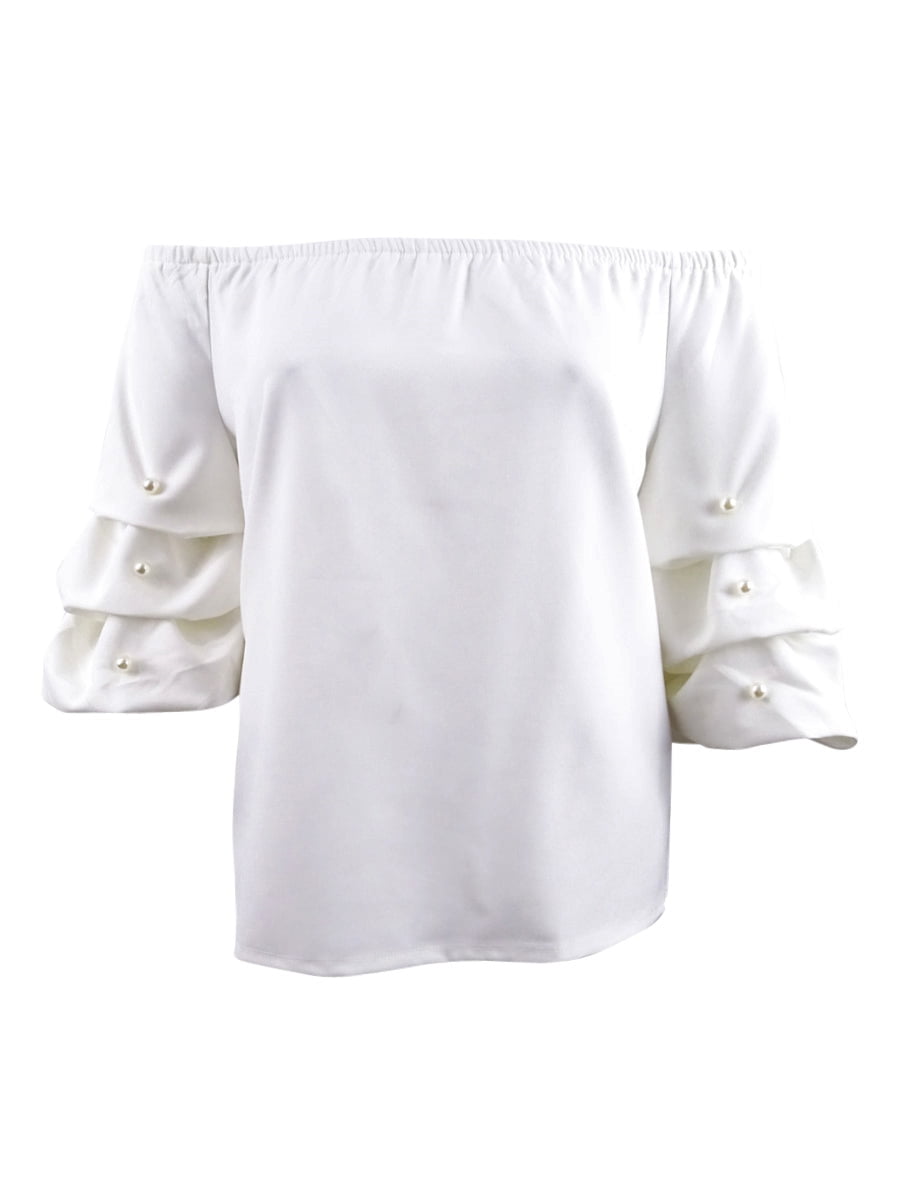 msk embellished chiffon blouse