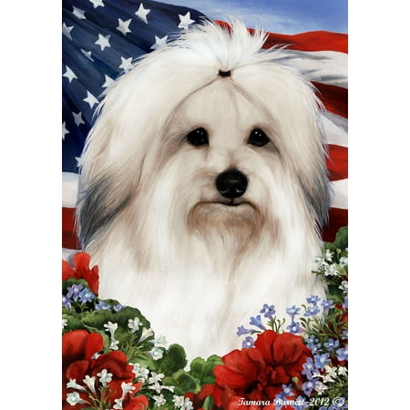 Coton De Tulear - Best of Breed Patriotic I Garden Flags
