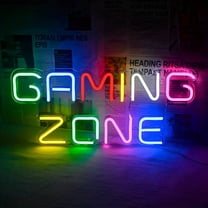 HIBIBUD Gaming Area Neon Sign 15.7 ”*6.7” Neon Sign Wall Decoration USB Neon Gaming Area Bedroom Gifts For Gamers Boys Teens Men