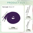 thumbnail image 2 of Cuerdas de Cordón de 51 Pulgadas Uxcell, 2pcs Cuerdas de Reemplazo con 2pcs Enhebradores Fáciles para Pantalones Cortos, Chaquetas, Abrigos, Pantalones de Chándal, Sudaderas, Púrpura Profundo, 2 of 6