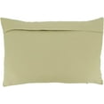 thumbnail image 2 of Fennco Styles Dash Line Cotton Decorative Filled Throw Pillow Cover 16" W x 24" L - Ivory Woven Cushion Case for Home, Couch, Living Room, Bedroom, Office and Holiday Décor, 2 of 3