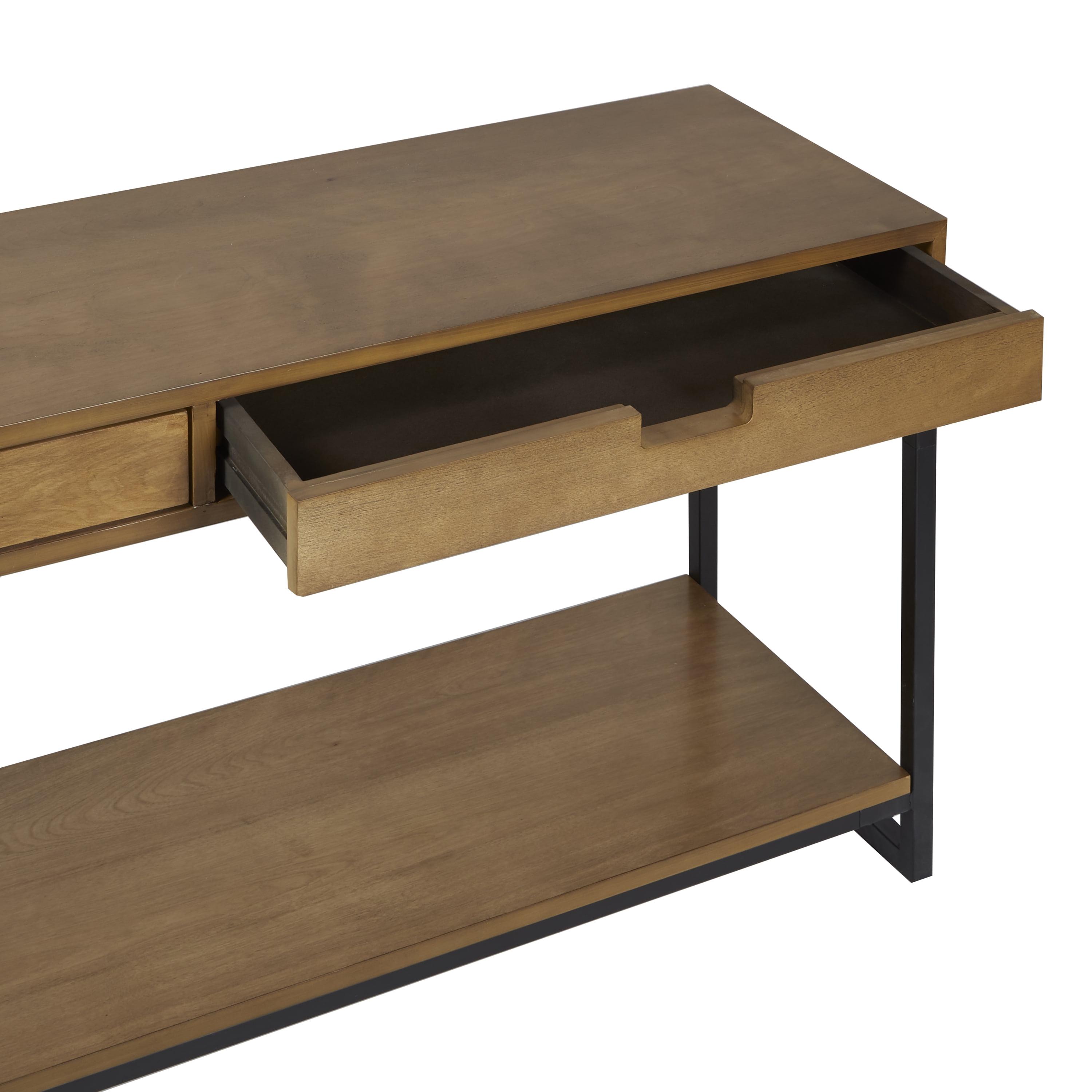 Better homes & gardens juno sale natural wood console table with drawers