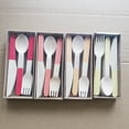 thumbnail image 3 of Firefly Hope 24Pcs Disposable Birch Wood Cutlery Set with Box, Biodegradable Utensils for Outdoor Picnics, Camping & Party Supplies, C, 3 of 4