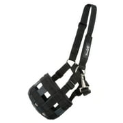 Tough 1 Poly/Nylon Grazing Muzzle with Halter Yearling, Black