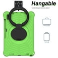 thumbnail image 4 of Kids Case for Samsung Galaxy Tab A7 10.4" 2020 SM-T500 / SM-T505 with Pencil Holder/Multi-Function Kickstand-Handle/Shoulder Strap, Protection Duty Shockproof Silicone Cover - Green, 4 of 7