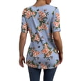 thumbnail image 3 of a.Jesdani Womens Plus Size Tops Short Sleeve Casual V Neck Criss Cross Blouse Tunic M-4X, 3 of 5