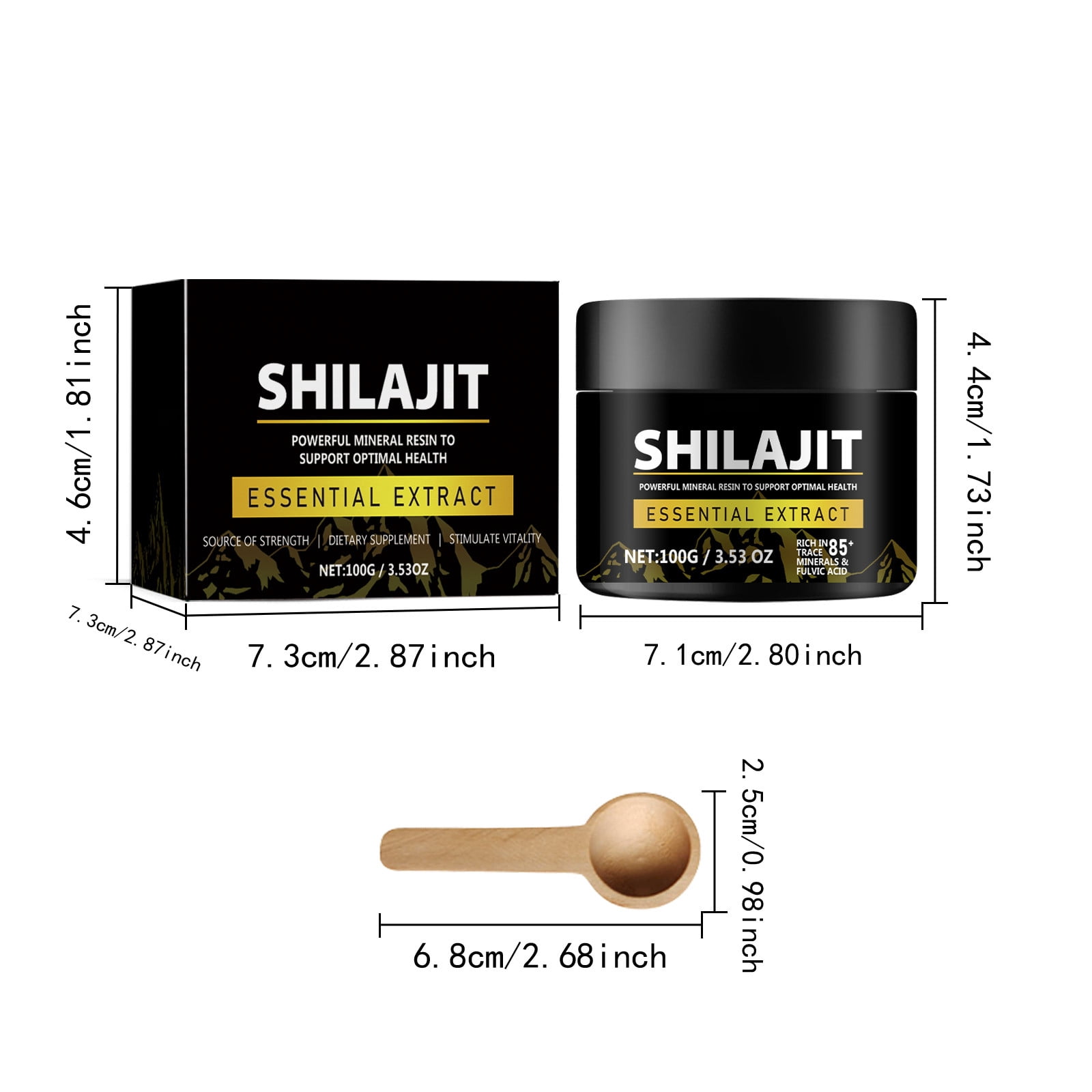 Shilajit Pure Organic Shilajit Resin Gold Grade Shilajit Supplement Natural Shilajit Resin With 85+ Fulvic For Focus Energy Immunity 50 Gram