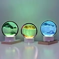 thumbnail image 6 of 3D Flowing Sand Night Light Hourglass Lamp Moving Sand Picture Decor, 6 of 9