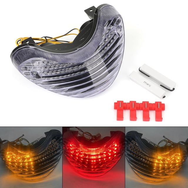Clear LED Taillight integrated Turn Signals for Suzuki SV650 TL1000S TL1000R