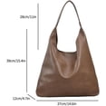 thumbnail image 6 of LinYooLi Faux Leather Tote Bag Women Hobo Bag Trendy Slouchy Work Tote College Tote Handbag Shoulder Bag, 6 of 6