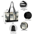 thumbnail image 2 of FORMRS Canvas Laptop Tote Bag for Women with 15.6" Computer Compartments Shoulder Handbag, Blue Cute Cats, 2 of 7