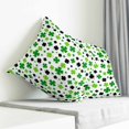 thumbnail image 3 of St Patricks Day Pillow Covers 26x26 Inch Decorative Throw Pillow Cover, Spring Country Green Black Shamrock Sofa Pillowcases Accent Cushion Case Home Decor Bedroom Living Room, 3 of 6