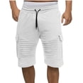 thumbnail image 2 of Plebaso Mens Sweat Shorts Drawstring Athletic Jogger Shorts Casual High Waist Lounge Short Pants for Men, 2 of 6