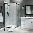 thumbnail image 3 of Palisade 36in x 36in x 78in Waterproof Vinyl Corner Shower Surround Kit with Accessories in Urban Fjord, 3 of 8