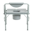 thumbnail image 6 of Drive Medical Bariatric Drop Arm Bedside Commode Chair, Grey, 6 of 9