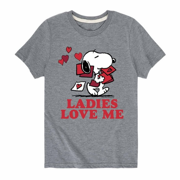 Peanuts - Ladies Love Me - Toddler And Youth Graphic T-Shirt