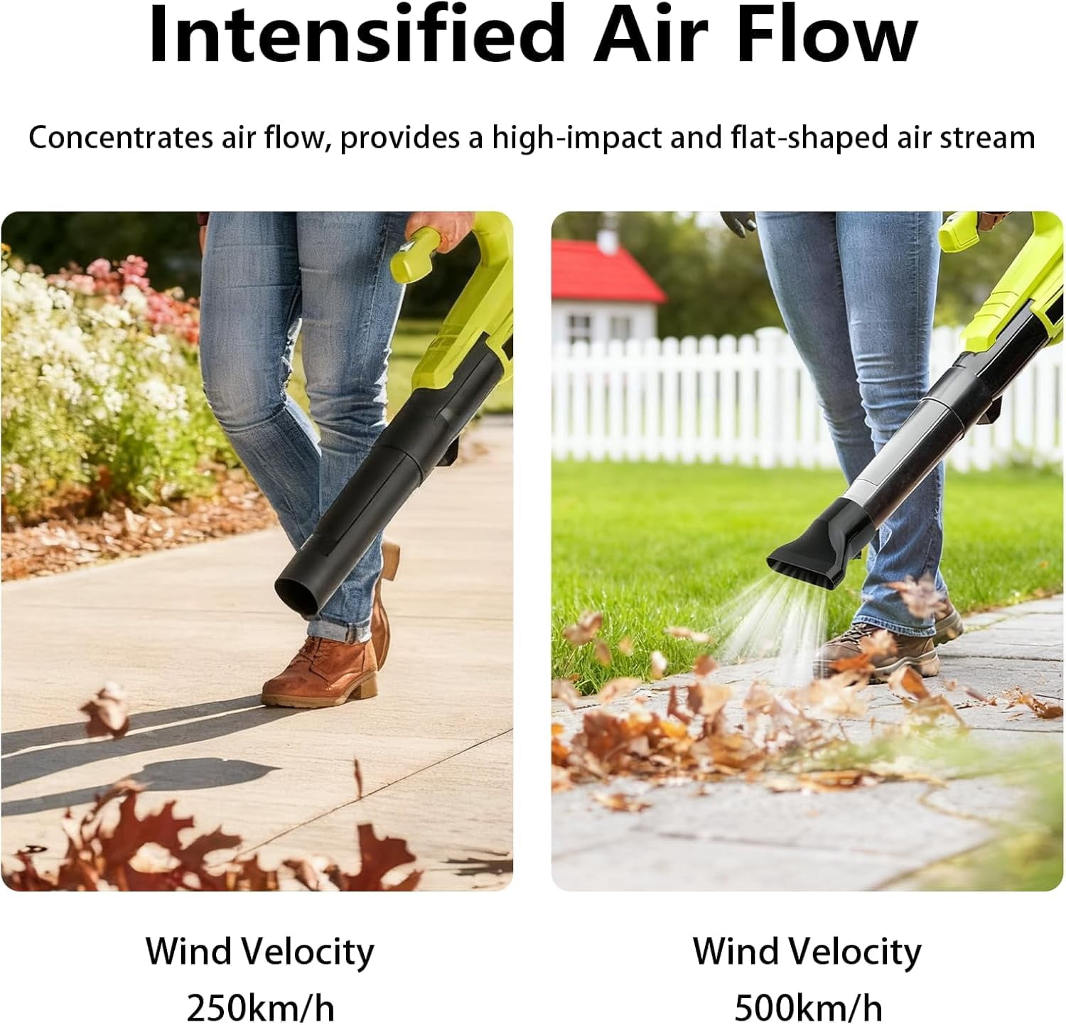 Leaf Blower Flat Nozzle for Ryobi P21011, Blower Airflow Attachment, Lawn Debris Concentrator, Outdoor Yard Cleaning Accessory