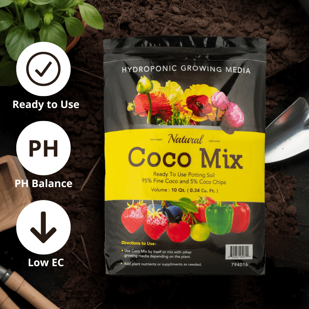 Envelor Potting Soil Mix 10 Quarts Envelor Indoor Plants Soil for Outdoor Plants 0.34 Cubic Feet Potting Mix Hydrated Coco Coir Mix for Plants Ready to Use Natural Plant Top Soil