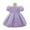 Light Purple, variant on Baby Girl Elegant Lace Dress Toddler Princess Party Gown with Puff Sleeves Embroidered Detailing for Infant Birthday and Formal Events