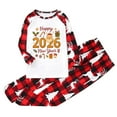 thumbnail image 2 of Red & White Christmas Pajamas Matching Sets for Family 2026 HAPPY NEW YEAR Elk Graphic Xmas Pjs Funny Family Soft Loungewear, 2 of 4