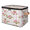 Multicolor 2, variant on ADECORIVY Flowers Chrysanthemum Storage Bin with Lid Fabric Floral Foldable Storage Baskets Boxes for Clothes Shelves Closet Organizer Containers with Leather Handles for Wardrobe