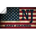 thumbnail image 2 of East Orange NJ New Jersey Essex County Vintage US Flag Decal Bumper Sticker 3M Vinyl 3" x 5", 2 of 3
