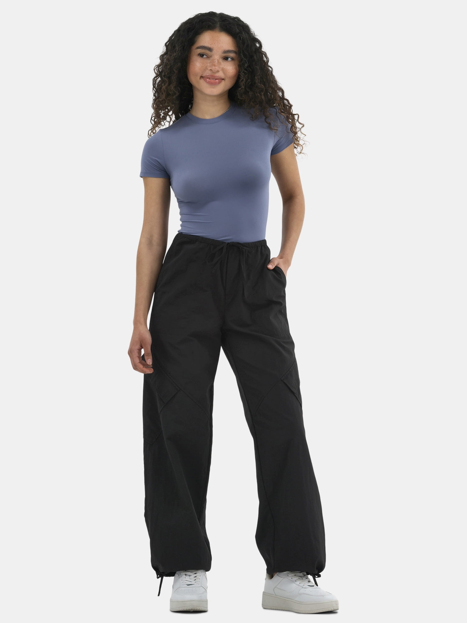 No Boundaries Fit Stretch Tee with Short Sleeves, Women's XS-XXXL