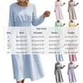 thumbnail image 3 of GUACER Striped Midi Dresses for Women Crewneck Long Sleeve Smocked Waist A-Line Casual Dresses for Lounge Vacation, 3 of 8