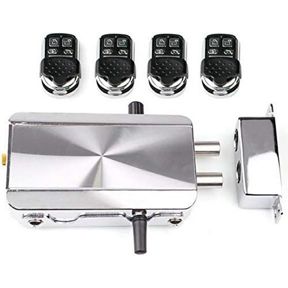 Electronic Intelligent Door Lock Kit, Smart Wireless Anti-theft Home Security Keyless Deadbolt Access Control System with 4 Remote Control$$Tools & Hardware Other