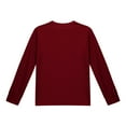 thumbnail image 5 of KyCheLot Girls Long Sleeve Shirts Basic Loose Crewneck Long Sleeve Tops with Front Pocket Schoolwear 5-14 Years, 5 of 7