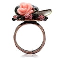 thumbnail image 4 of Antique Tone Brass Ring with Assorted in Multi Color for Women Multi Color Stone Color Style LOA596 Size 7, 4 of 7