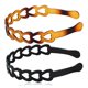 thumbnail image 3 of Aros para el cabello de plástico antideslizantes, 2 uds., bandas anchas para la cabeza con forma de corazón, diademas para el pelo para mujeres, 3 of 8