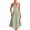 Green, variant on WIZUTIZ Womens Dresses Summer Leisure Skinny Fit Swing Tie Back Adjustable Solid Vacation Dress Sleeveless V-Neck Vacation Dress for Womens Midi Dress Comfy Beach Dress Red