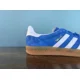 thumbnail image 4 of Ad-id-as Gazelle Indoor Blue Bird/White/Gum Men's Size 12 H06260, 4 of 6
