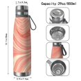 thumbnail image 3 of 29oz Insulated Water Bottle with Tea Infuser, Stainless Steel Travel Mug, Liquid & Marble Print, 3 of 6